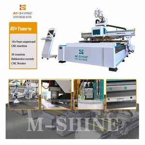 2130 2140 Wood CNC Nesting Machine Linear ATC Row Drill Boring Cutting Center for Cabinet Wardrobe Panel Furniture Production