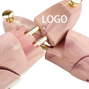 Custom Cedar Wood Shoe Trees Adjustable Length and Width Anti-Wrinkle Shoe Tree Cedar Shoe Stretcher