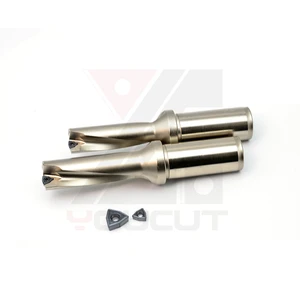 High Speed U Drill Indexable Carbide Drill Bit with Internal Coolant for Stainless Steel CNC Machining Center