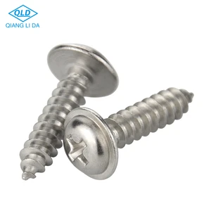 Factory Wholesale Stainless Steel 304/316 DIN7982 Metric M5 Slotted Raised Countersunk Self Tapping Screw Head Phillips Drive