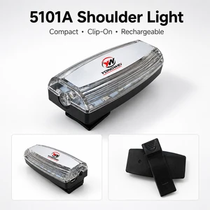 Rechargeable LED Shoulder Warning Light Clip-On Safety Lamp High Visibility Safety Beacon For Night Work Road Guidance