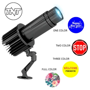 TNT 15W 25W 35W Outdoor Static Gobo Advertising Projector IP67 Waterproof Logo Projection Lamp