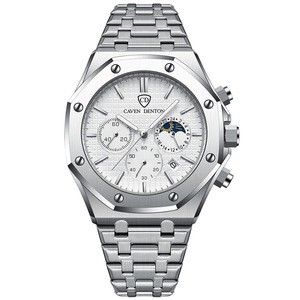 Best-selling Waterproof High-end Fashion Steel Band Custom logo Quartz Watch for Man