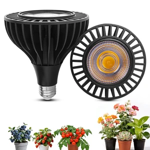 Cheap E26 E27 Par 38 Led Bulbs Full Spectrum Daylight 5000K PAR38 Flood Light Indoor LED Grow Lights For Flowers And Fruit
