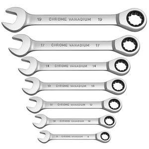 7mm Ratcheting Combination Wrench in Stock High Grade Chrome Vanadium Steel 72 Teeth