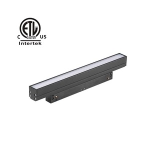 High Quality 48v Magnetic Track Light 12W 20W 30W Smart Zigbee Tuya Dim 0-10V Dim LED Cob Floodlight ETL SAA Black White Color