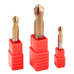 Wear Resistant Titanium Coated Carbide Spot Drill Bit 90 Degree Sharp Centering Drill Smooth Chamfer for CNC Metal Processing