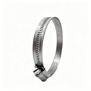 304 Stainless Steel Non-Perforated British Type Hose Clamp Factory Supply