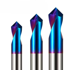 HRC65 Tungsten Carbide Fixed Point Drill Chamfering Knife Center Drill Bit Steel Aluminum Positioning Center Drills