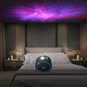 Star Projector LED Nebula Cloud Ambiance Night Light for Baby Kids Bedroom/Game Rooms with Speaker