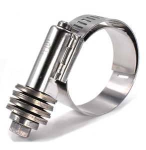 Custom High Quality 304 Stainless Steel Heavy Duty Hose Clamp High Torque Constant Tension Hose Clamp