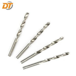DT DIN338 Jobber Length Edge Ground High Speed Steel Silver Finish Round Shank Twist Drill Bit For Metal Drilling