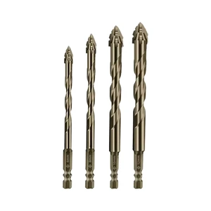 Multifunctional Drill Machine Drill Cobalt Twist Manganese Steel Cross Bits For Rock Tile Slate Concrete Drilling Accessories