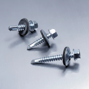 Self-drilling Screw Self-tapping Screw Tek Screw EPDM Metal + Rubber Washer Cladding Screw