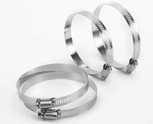 Wholesale 304 Stainless Steel Mini Clamp Flat Head Spring Hose Clip Heavy Duty for Strong Pipe & Tube Hose