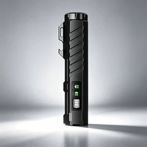 Waterproof IP66 Rechargeable LED Tactical Flashlight Laser Pointer 1000+ Lumens 100-200m Beam Distance Outdoor Emergency Use
