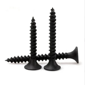 Hot Sell Carbon Steel Flat Bugle Head Gypsum Board Drywall Screw Phillips Black M3.5 Fine Thread Class 4.8/6.8 Fasteners