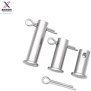 Hot Sales Carbon Steel Stainless Zinc Plated Grooved Hitch Pins Clevis Taper Dowel Pins Round Head Locking Split Cotter Pin