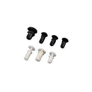 OUORO R3075 R3080 R3090 R3100 Moulded Plastic Black Natural Push Lock Pin Nylon Snap Rivet