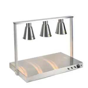 750W Electric Commercial Food Warmer Light 3 Head Heat Lamp Stainless Steel French Fry Heating Lamp Catering Food Warming Lamp