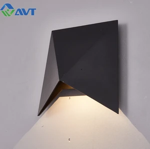 Hot Sale Modern LED Outdoor Wall Lamp Waterproof Aluminum 5W 10W Decoration Lighting for Garden Home Living Room Available Black