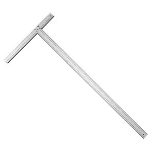 1200mm/48-inch Heavy Duty Professional Aluminum Drywall American Type Silver T Square Ruler