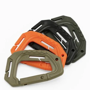 Tactical Molle Plastic Hook Carabiner Outdoor Hiking D-ring Buckle Backpack Hooks Snap Clip Keychain