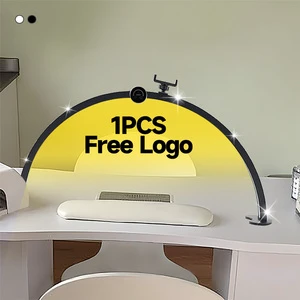 Inlightray Half Moon Nail Lamp Customize Logo Have Screen Led Table Lamp Desk Manicure Light For Nail Beauty Salon