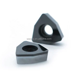WCMT05T308/06T308/070408/090508/110508 PCD High Wear-resistant HRC55 U-Drill Inserts for Wind Turbine Blade Root End Face