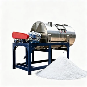 Stainless Steel Industrial Powder Mixer Mirror Polished Interior Surface Prevents Sticking Easy Cleaning for Food Grade