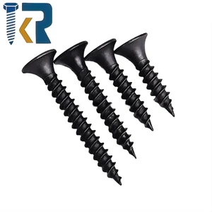 High Quality Stainless Steel Drywall Screw for Gypsum Board 12mm Length Fine Thread Bugle Head ISO Standard Black Phosphate