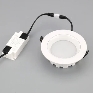 New Design Modern Commercial Aluminum Angle Adjustable Recessed Spot Light Ceiling Housing Indoor 15W LED Downlight
