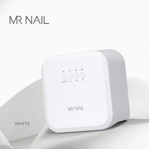 MR NAIL Quick-Drying UV White Small square Lamp LED Phototherapy Nail Art Tool Mini Plug-In Manicure Lamp