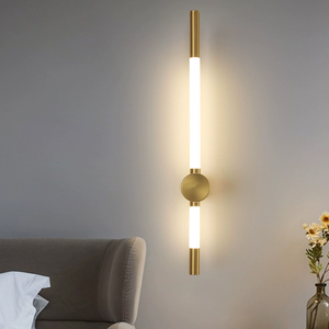 Wall Lamp LED Minimalist Long Strip Aluminum Home Decoration Indoor Bedside Light Wall Lamp