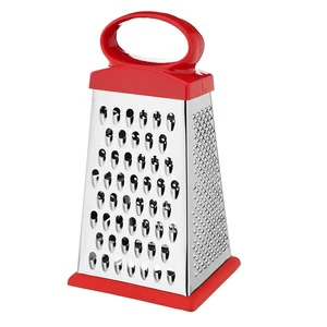 4 in 1 Kitchen Tools 9-Inch Anti-Skid Handheld Stainless Steel Grater PC Melon Planer for Carrots for Home Use