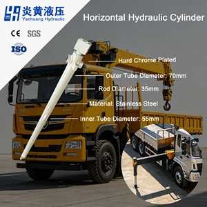 Precise and Complex Internal Structure Hard Chrome Plated Horizontal Hydraulic Cylinder with Factory Price