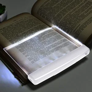 Wholesale Bedroom Battery Operated Lumino Reading Portable Foldable Flat Page Book Light