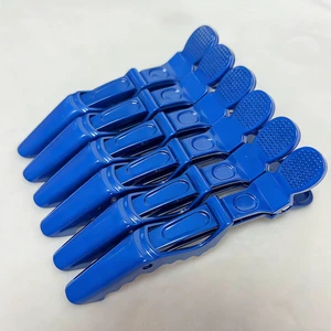 Custom Logo Factory Hair Partition Hair Clip Candy Color Crocodile Hair Clip Alligator Clips for Barbershop for Makeup Tool