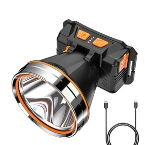 Multifunction USB Charge LED Head-mounted Flashlight 500 Lm 10W Lithium Battery Rechargeable Hunting Camping Headlamp