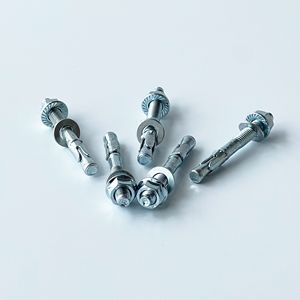 Wedge-shaped Anchors, Galvanized Surface Treatment, Flat-head Concrete Wall Expansion Anchors