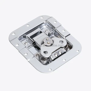 Sprung Butterfly Clasp Recessed Embedded Turn and Push Latch Lock Fastener Buckle Catch Equipment Box Hardware Accessories