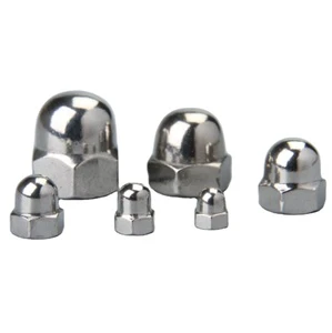 High Quality Wheel Nut Covers - Chrome Polished Stainless Steel Flanged Lug Nut Cover M4/M5/M6/M8