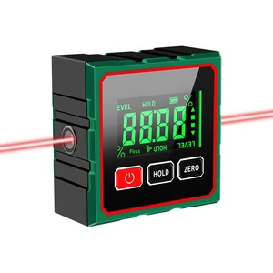 Intelligent High Precision Laser Digital Inclinometer 360-degree Measured Aluminum Alloy Shell China Inclination Ruler