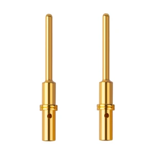 OEM Solid Crimp Pin and Socket Latches, Gold Plated Size 16 Closed Barrel Contact Bolts for Electrical Wire Connector