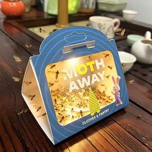 Clothing Moth Trap Double Potent Eco-Friendly Disposable Traps with Pheromones for Home & Office Use Custom Logo Option