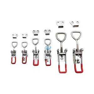 Adjustable Toggle Latch Clamp Stainless Steel Triangle Hasp Three Holes With Lock Hole Quick Release Adjust Clamps Lock