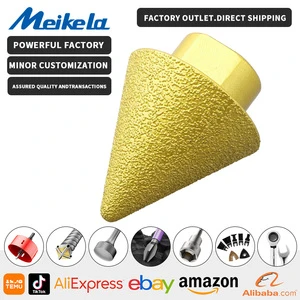 M14 Thread Milling Drill Bit 38/50mm Diamond Beveling Chamfer Bit for Marble Ceramic Tile Steel Alloy Diamond Hole Saw