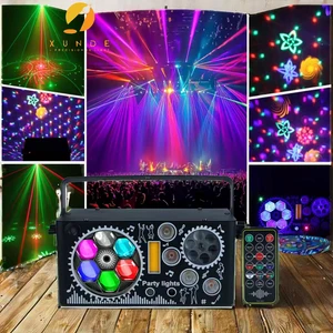 LED RGB DJ Lights Sound Activated Disco Lighting Remote DMX Control Bar Dancing Floor Concert