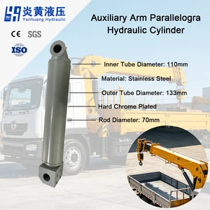Custom High Precision Chrome Plating Hydraulic Cylinder Auxiliary Arm Parallelogram Hydraulic Cylinder for Truck Mounted Crane