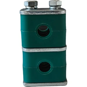 Light Duty Vertical Multi Layer Plastic Pipe Clamp Firm Clamping Corrosion Resistant for Various Industrial Pipeline Layouts